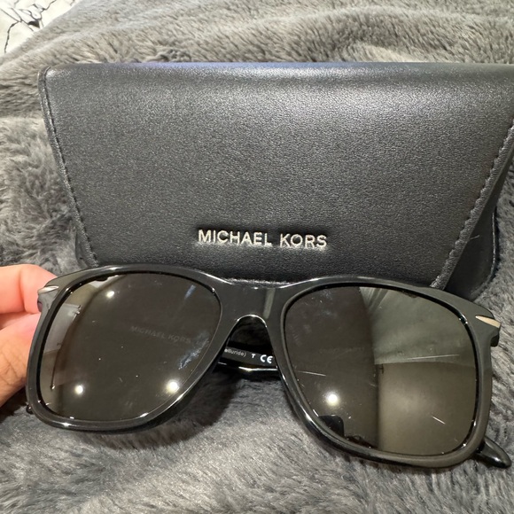 Michael Kors Glossy Black Sunglasses - Picture 1 of 2